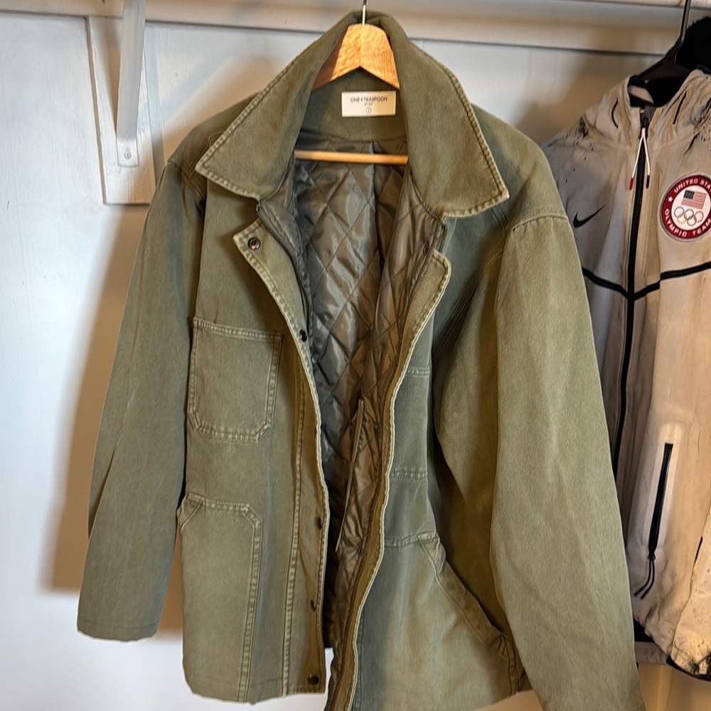 Olive Oversized Green Jacket